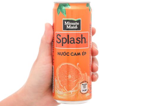 Nước cam ép splash lon 330ml - HNT Mart